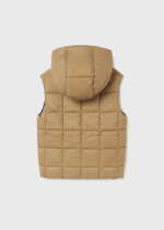 MAYORAL Chlapčenská obojstranná vesta Reversible padded gilet boy 7367 béžová čierna | Welcomebaby.sk