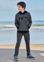 MAYORAL Chlapčenské nohavice Enjoy Joggers boy black čierne 7577 | Welcomebaby.sk