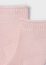 MAYORAL Dievčenský pletený sveter s ponožkami Knit long cardigan with socks newborn ružový 1346 | Welcomebaby.sk