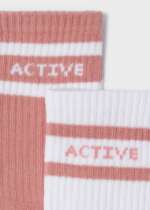 MAYORAL Dievčenské športové ponožky Set of 2 sport socks girl ružové | Welcomebaby.sk