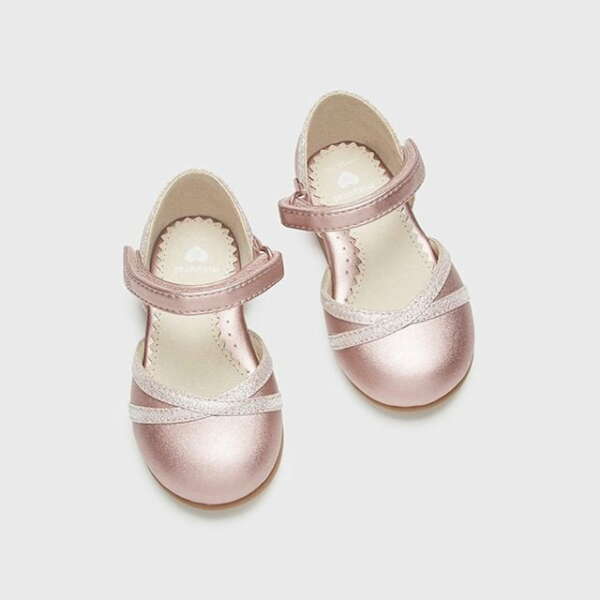 MAYORAL Sandále trblietavé ružové Mary Jane shoes pink 41348 | Welcomebaby.sk
