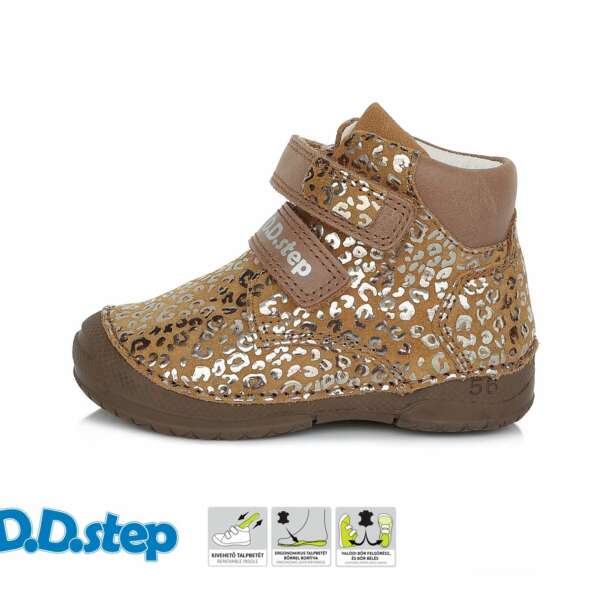 DD STEP Dievčenské vyššie topánky chocolate A038-598 | Welcomebaby.sk