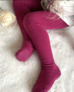 CÓNDOR Hladké pančuchy fialové petunia Plain stich basic tights 2019 | Welcomebaby.sk