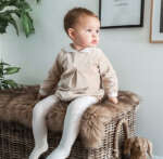 Cóndor Rebrované pančuchy 202 cream jemne krémové Basic Rib Tights 2016 | Welcomebaby.sk