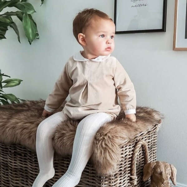 Cóndor Rebrované pančuchy 202 cream jemne krémové Basic Rib Tights 2016 | Welcomebaby.sk