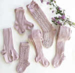 CÓNDOR Rebrované pančuchy 526 pale pink ružové Basic Rib Tights 2016 | Welcomebaby.sk