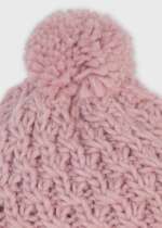 MAYORAL Dievčenská pletená čiapka s brmbolcom ružová Knitted hat pink 10160 | Welcomebaby.sk