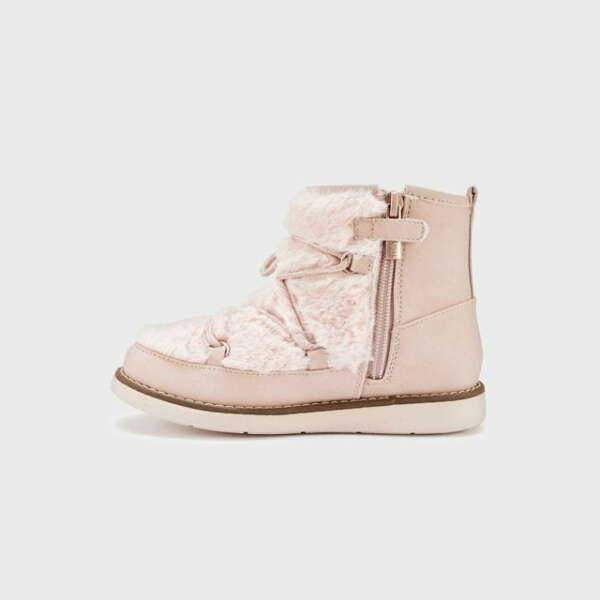 MAYORAL Čižmy s kožušinou moon boots krémové 44247 | Welcomebaby.sk
