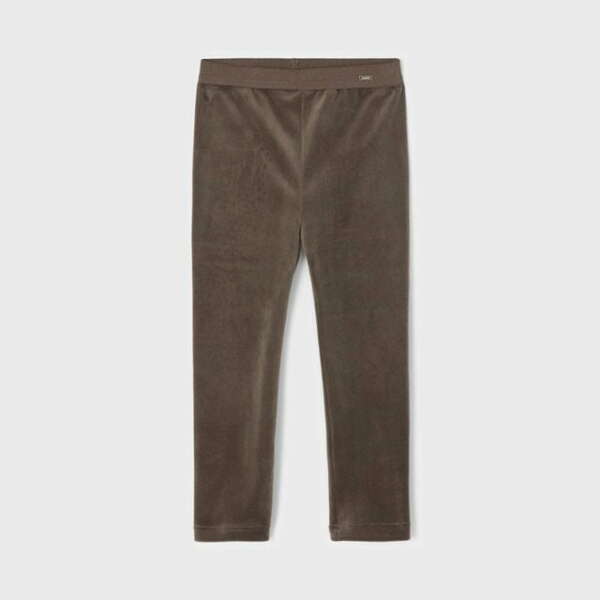 MAYORAL Velúrové legíny moka Velvet leggings girl 712 | Welcomebaby.sk