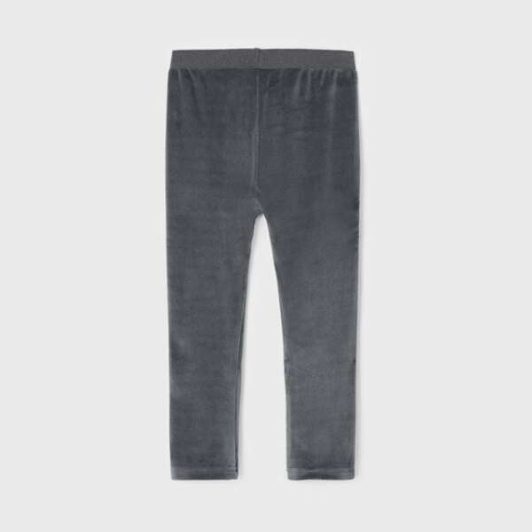 MAYORAL Velúrové legíny sivé Velvet leggings girl silver 712 | Welcomebaby.sk