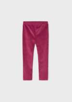 MAYORAL Velúrové legíny malinové Velvet leggings girl redcurrant 712 | Welcomebaby.sk