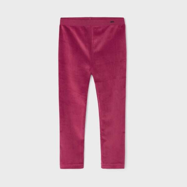 MAYORAL Velúrové legíny malinové Velvet leggings girl redcurrant 712 | Welcomebaby.sk