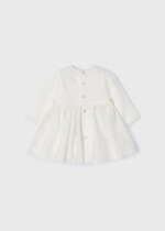 MAYORAL Slávnostné šaty pre bábätká krémové Ceremony dress baby crudo 2822 | Welcomebaby.sk