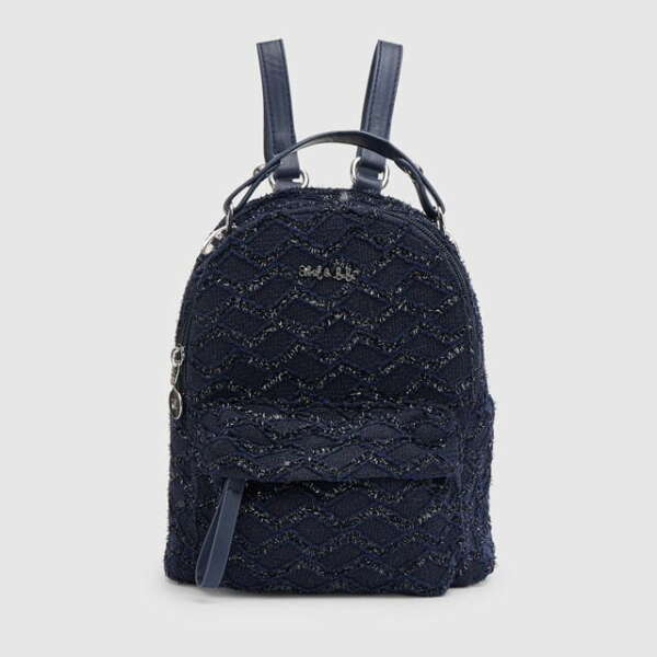 ABEL & LULA Elegantný trblietavý ruksak tmavomodrý Knitted Jacquard Backpack Girl navy blue 5961 | Welcomebaby.sk