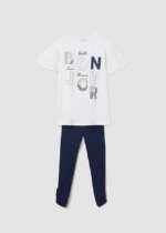 MAYORAL Legíny a tričko modrý Rib knit leggings set girl navy blue 6740 | Welcomebaby.sk