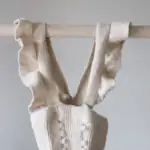 CÓNDOR Pančuchy na traky s volánom béžové bez nožičiek Flounced Suspender Cotton Leggings linen 2401 | Welcomebaby.sk