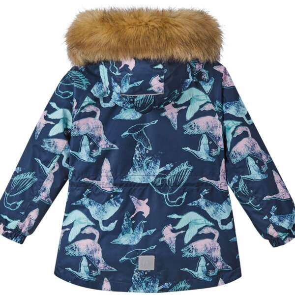 REIMA Dievčenská zimná membránová bunda s vtákmi KIELA tmavomodrá 5100039A | Welcomebaby.sk
