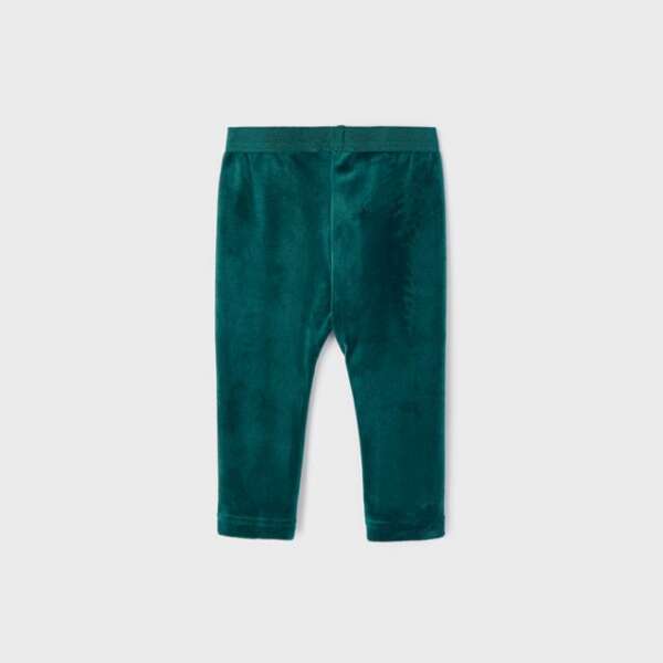 MAYORAL Velvet legíny zelené Velvet leggings duck 727 | Welcomebaby.sk