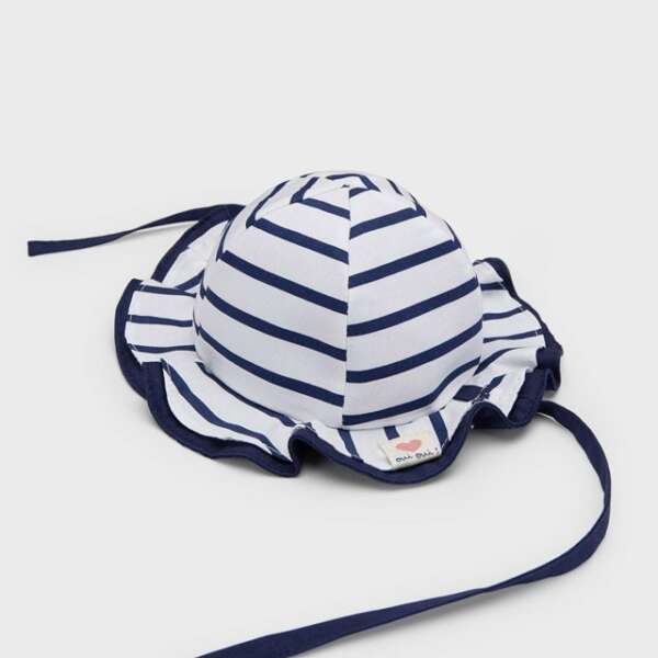 MAYORAL Letný klobúčik modrý pruhovaný Striped Cotton hat 9488 | Welcomebaby.sk