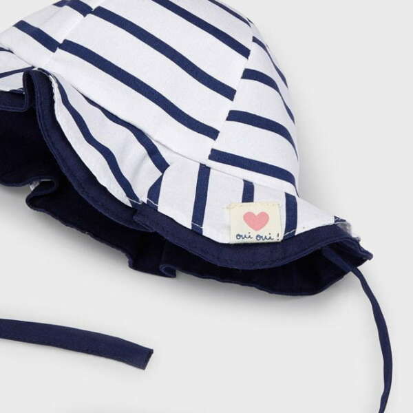 MAYORAL Letný klobúčik modrý pruhovaný Striped Cotton Hat 9488 | Welcomebaby.sk
