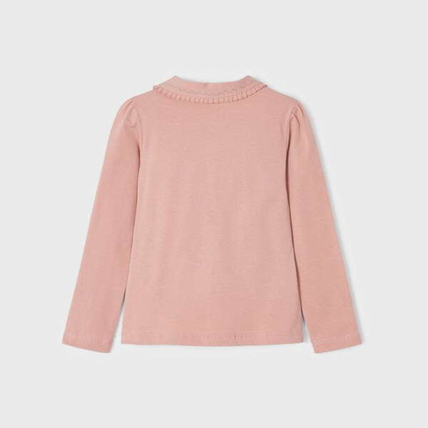 MAYORAL Polo tričko ružové s golierom a dlhým rukávom Polo Long Sleeve girl 131 | Welcomebaby.sk