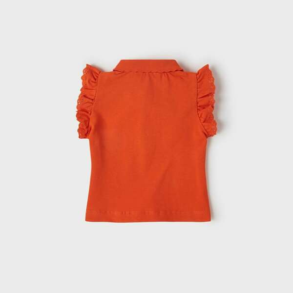 MAYORAL Tričko s golierom oranžové Short Sleeves Polo 1184 | Welcomebaby.sk