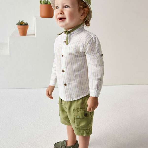 MAYORAL Kraťasy zelené Shorts green 1221 | Welcomebaby.sk
