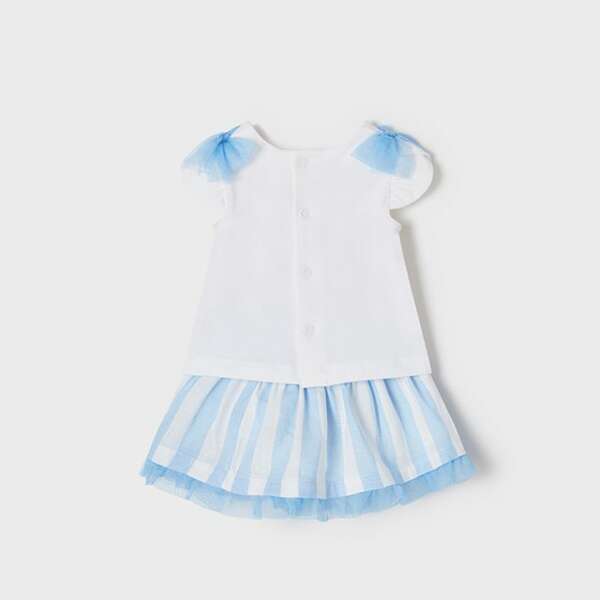 MAYORAL Pruhovaný sukňový set s tričkom blossom Skirt striped set 1879 | Welcomebaby.sk