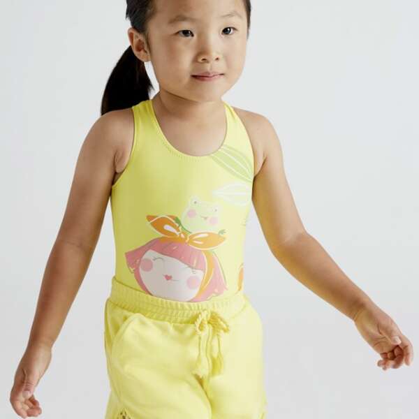 MAYORAL Plavky žlté s postavičkou Swimsuit yellow 3770 | Welcomebaby.sk