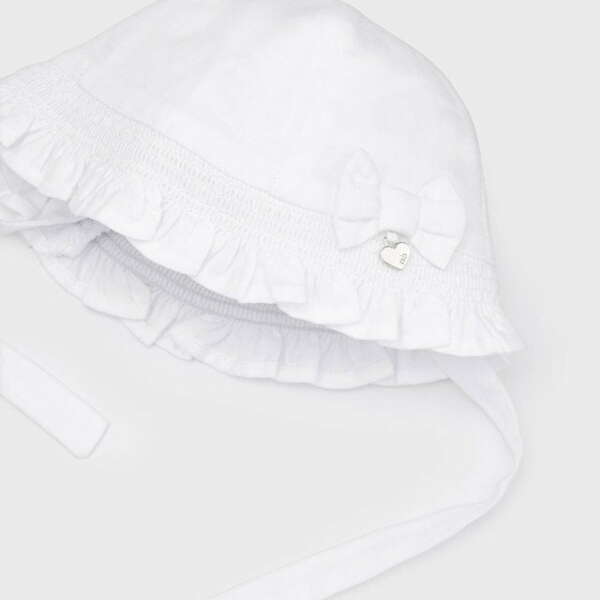 MAYORAL Letný klobúčik biely Hat white 9487 | Welcomebaby.sk