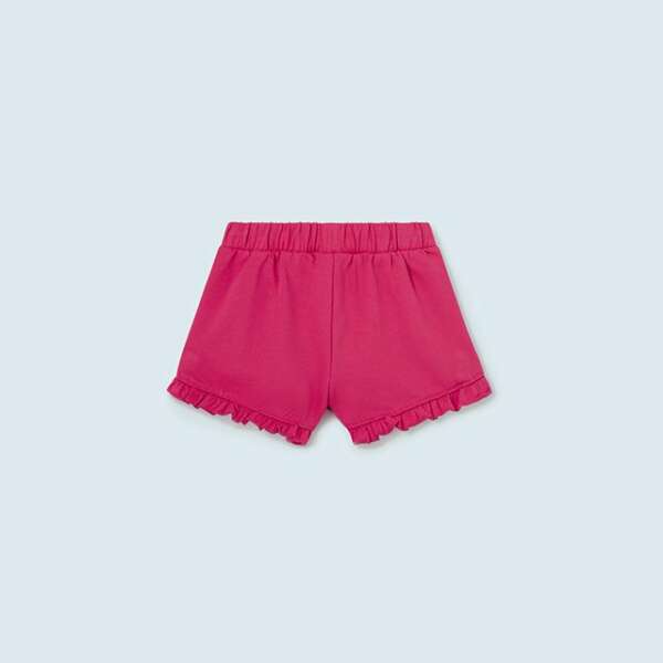 MAYORAL Kraťasy s volánikmi tmavoružové Shorts with ruffles dark pink 603 | Welcomebaby.sk