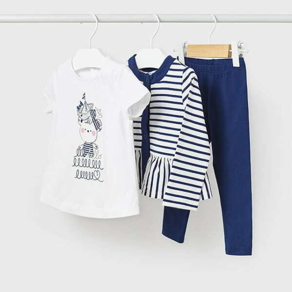 MAYORAL Legínový set tmavomodrý Leggings set dark blue 1778 | Welcomebaby.sk