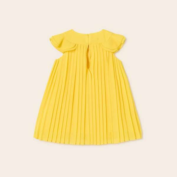 MAYORAL Šaty žlté s volánikmi Pleated dress yellow 1960 | Welcomebaby.sk