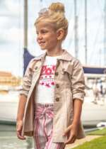 MAYORAL Trenčkot bez kapucne béžový Trench coat without hood beige 3446 | Welcomebaby.sk