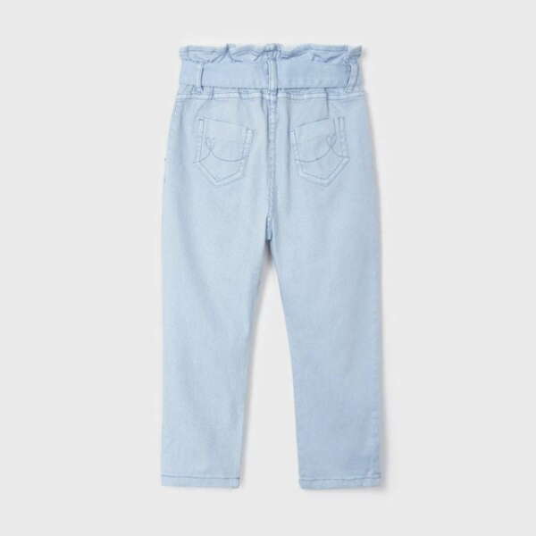 MAYORAL Dlhé nohavice s viazaním bledomodré Long pants with tying light blue 3502 | Welcomebaby.sk