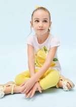 MAYORAL Legínový set s krátkym tričkom žltý Leggings set with short sleeved tshirt yellow 3784 | Welcomebaby.sk