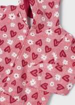 MAYORAL Dievčenské tepláky s mikinou so srdiečkami ružové Tracksuit with hoodie heart pink 3851 – Obrázok 3
