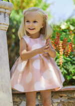 ABEL & LULA Bodkované sviatočné šaty Polka Dots Dress pink 5012 | Welcomebaby.sk