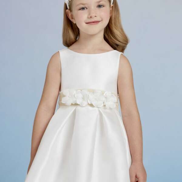 ABEL & LULA Sviatočné šaty s ozdobnými kvetmi biele Festive dress with flowers white 5027 | Welcomebaby.sk