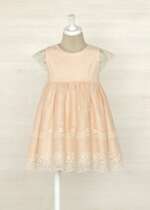 ABEL & LULA Šaty s vyšívanými vzormi broskyňové Dress with embroidered patterns peach 5038 | Welcomebaby.sk