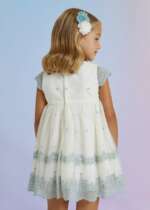 ABEL & LULA Šaty s vyšívanými vzormi zelené Dress with embroidered patterns green 5038 | Welcomebaby.sk