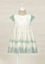 ABEL & LULA Šaty s vyšívanými vzormi zelené Dress with embroidered patterns green 5038 | Welcomebaby.sk