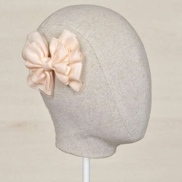 ABEL & LULA Mašlička do vlasov broskyňová Hairclip bow peach 5433 | Welcomebaby.sk