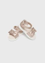 MAYORAL Sandále s mašličkou zlatoružové Sandals with bow gold pink 41452 | Welcomebaby.sk