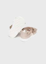 MAYORAL Sandále s mašličkou zlatoružové Sandals with bow gold pink 41452 | Welcomebaby.sk
