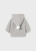 MAYORAL Pletený sveter s kapucňou sivý Knit jacket with hood grey 2392 | Welcomebaby.sk