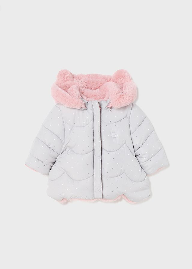 MAYORAL Obojstranná bunda z umelej kožušiny sivá Reversible faux fur jacket gray 2498 | Welcomebaby.sk MAYORAL Obojstranná bunda z umelej kožušiny sivá Reversible faux fur jacket gray 2498 | Welcomebaby.sk