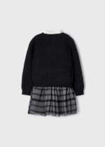 MAYORAL Pletené šaty s tylom čierne Knitted dress with tulle black 4955 | Welcomebaby.sk