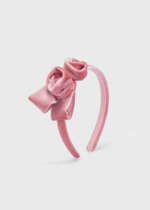 MAYORAL Velvet čelenka s ružičkami ružová Velvet headband with roses pink 10291 | Welcomebaby.sk