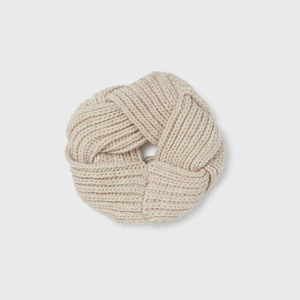 MAYORAL Nákrčník pletený béžový Braided scarf beige 10337 | Welcomebaby.sk